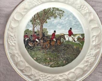 Vintage Plate przedstawiający słynne sceny polowania na śledzie „dobrze oczyszczone” Royal Worcester Spode Company