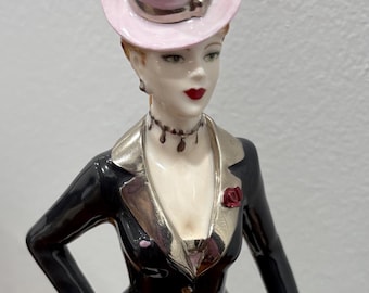 Rare Coalport Bone China Figurine, "Something In The City" David Shilling Limited & Numbered