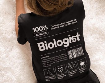 Personalisiertes Biologen-Shirt, lustiges Abschlussgeschenk für Meeresbiologen und Wildtierbiologen – T-Shirt, Sweatshirt und Hoodie, Geschenke für Biologie-Absolventen