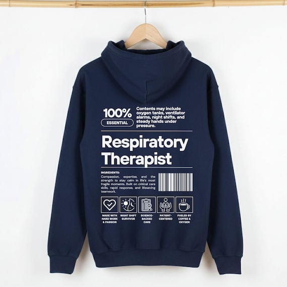 Respiratory Therapist Hoodie, Custom RT Graduation Gift, Respiratory Therapy Sweatshirt, Funny RT Crewneck