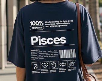Funny Pisces Shirt Sweatshirt & Hoodie, Pisces Zodiac Sign Tee, Pisces Month Astrology T-Shirts, Horoscope Birthday Gift for Her