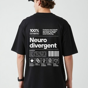 Grappig autistisch shirt sweatshirt & hoodie, Neurodivergent Pride-shirt, Autism Awareness-sweater, Neurodiversity-kleding, ADHD-T-shirt afbeelding 1