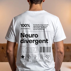 Grappig autistisch shirt sweatshirt & hoodie, Neurodivergent Pride-shirt, Autism Awareness-sweater, Neurodiversity-kleding, ADHD-T-shirt afbeelding 13