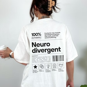 Grappig autistisch shirt sweatshirt & hoodie, Neurodivergent Pride-shirt, Autism Awareness-sweater, Neurodiversity-kleding, ADHD-T-shirt afbeelding 3