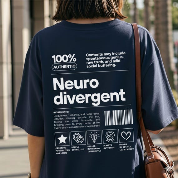 Funny Autistic Shirt Sweatshirt & Hoodie, Neurodivergent Pride Tee, Autism Awareness Sweatshirt, Neurodiversity Apparel, ADHD T-Shirt