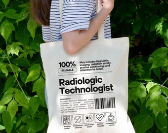 Funny Radiologic Technologist Tote Bag, Personalized Rad Tech Gift