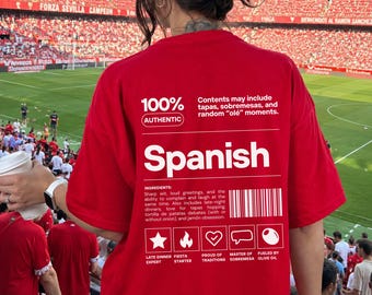 Funny Spanish Tee, Made in Spain Shirt, Spanish Pride T-Shirt, Custom Gift for Spanish Friend