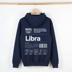 Custom Libra Hoodie Sweatshirt & Shirt, Funny Astrology Birthday Gift September October, Zodiac Sign Facts Sweater, Libra Girl, Libra Season