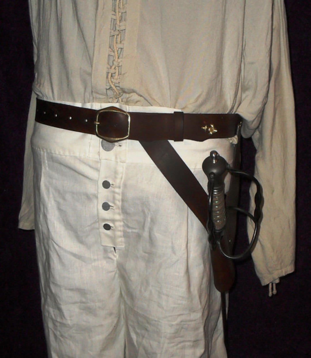 The Henry Every Leather Pirate Sword Belt Etsy