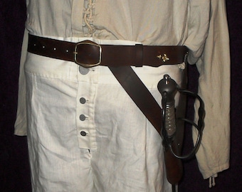 The Henry Every Leather Pirate Sword Belt