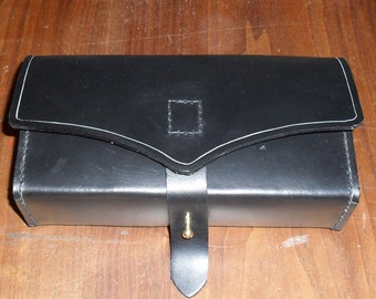 18th Century Cartridge Box, Handmade, Genuine Leather, Made to Order for Historical Reenactment, Pirate Cosplay