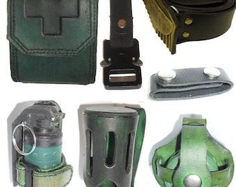 Dredd 3D Judges Leather Belt Kit Set