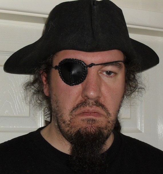 Pirata benda sull'occhio in pelle -  Italia