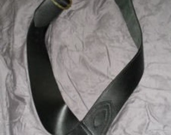 2 5/8inch wide Leather Baldric for Historical Reenactment & Living History, Genuine Leather, Handsewn, Pirate Cosplay
