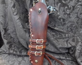 Deluxe Pirate Flintlock Pistol Holster, 17th-18th Century Replica, Historical Reenactment, Pirate Cosplay Steampunk