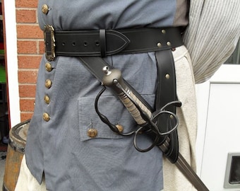 Handmade Pirate Swordbelt, Replica Peter the Great, 1700s, 18th Century Living History, Historical Reenactment