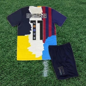 Kids Football Kit | Nostalgic Soccer Neymar Jr Set for Boys & Girls | Fan Gear Edition