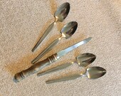 Grapefruit Spoons Grapefruit Knife Fiesta Citrus Knife Citrus Spoons Knife and Spoons Four Grapefurit Spoons and Cirtus Knife