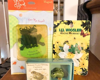 Vintage Frog Magnet Collection - Birthday Gift Set