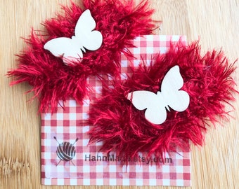 Snap Hair Clips Red Snap Hair Clips Butterfly Hair Clips Girls Hair Clips Barrettes Hair Accessories Gift For Girls Fashion Hair Clips