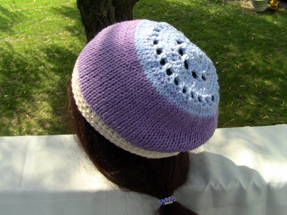 womens purple beanie hats