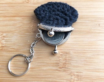 AA Coin Keeper Aldi Quarter Keeper Mini Coin Purse Key Chain Gift For Her Coin Purse Mini Coin Purse Key Chain Coin Purse