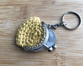 AA Coin Keeper Aldi Quarter Keeper Mini Coin Purse Key Chain Gift For Her Coin Purse Mini Coin Purse Key Chain Coin Purse