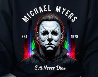 Michael Myers PNG | Horror Mosaic Digital Download | Halloween Spooky Mask | High-Resolution Transparent Background