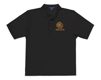 Gold Laurel Crest Polo Next Level