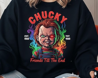 Chucky Digital Horror Doll Design – Creepy Animated PNG / Halloween Graphic