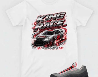 King Of Race T-Shirt, Air Max 95 Solar Red Matching Apparel