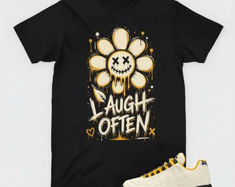 Laugh Often T-Shirt, AMax 95 SB World Cup Pack Sail Matching Apparel, Daisy Streetwear