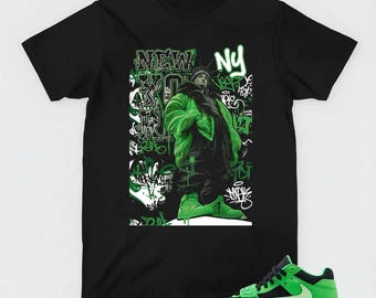 AJ Jumpman Jack Green Spark Sneaker Matching Shirt, New York Streetwear
