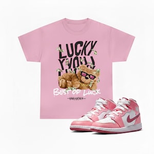 coral gold jordan 1 shirt