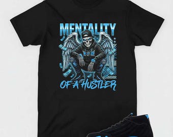 AJ 14 Black University Blue Sneaker T-shirt, Mentality Apparel
