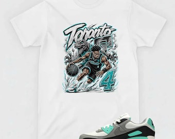 Toronto Graphic Tee, AM 90 Hyper Turquoise Sneaker Matching Shirt, 4 Sneaker Streetwear