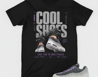 Cool Shoes T-Shirt, AM 95 OG Big Bubble Bright Violet Matching Apparel