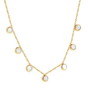FashionJewellery, colar com pingente à prova d'água banhado a ouro 18K, pequeno presente, LuxeDesignJewels