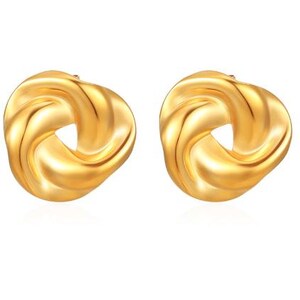 FashionJewellery, brincos à prova d'água banhados a ouro 18K, pequeno presente, LuxeDesignJewels