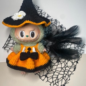 Labubu Halloween outfit, Labubu clothes, Labubu doll clothes, Labubu hat, Labubu dress set, Labubu clothes set, Labubu clothing, Labubu suit