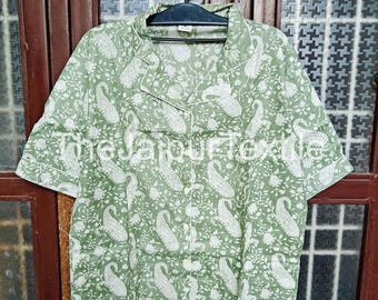 Katoenen slaapshort dames, lichtgewicht home loungewear