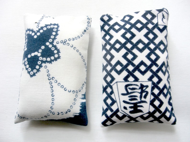 Lavender Scented Sachets Blue And White Drawer Sachets Etsy