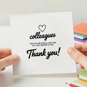 Cartolina Con Busta Migliore Collega - Biglietto Di Auguri Per Compleanno, Ringraziamento, Addio - Formato A6, Stampata In Germania