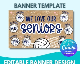 Plantilla para la Noche de Voleibol para Estudiantes de Secundaria / Deportes, Secundaria, Papel Marrón, Canva Editable