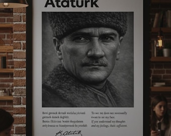 Mustafa Kemal Atatürk – Digital Poster