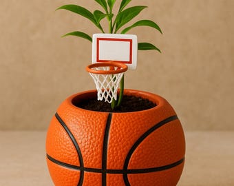 Basketball themed flower pot (Stl file)