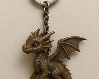 Dragon keychain 3d print(stl)