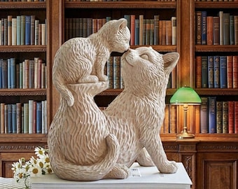 Mother and kitten bust (stl file)