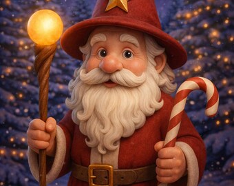 Christmas Wizard Figurine (stl file)
