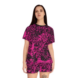 Frauen kurzer Pyjama Set (AOP)